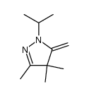 1-isopropyl-5-methylene-3,4,4-trimethyl-2-pyrazoline结构式