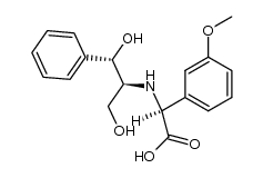 (2S)-(+)-2-<(1S,2S)-(2-Hydroxy-1-hydroxymethyl-2-phenylethyl)amino>-2-(3-methoxyphenyl)essigsaeure Structure