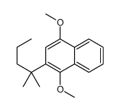 1,4-dimethoxy-2-(2-methylpentan-2-yl)naphthalene Structure