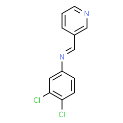 (3,4-dichlorophenyl)(3-pyridinylmethylene)amine结构式