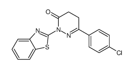 2-(1,3-benzothiazol-2-yl)-6-(4-chlorophenyl)-4,5-dihydropyridazin-3-one Structure