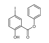 2-羟基-5-碘苯甲酸苯酯结构式