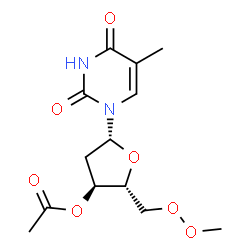 3'-O-acetyl-2'-deoxy-5-methoxymethyluridine Structure