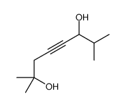 2,7-dimethyloct-4-yne-2,6-diol结构式