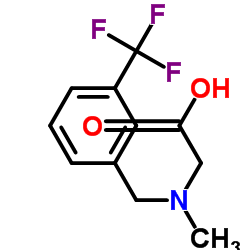 N-Methyl-N-[3-(trifluoromethyl)benzyl]glycine Structure