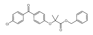 benzyl 2-[4-(4-chlorobenzoyl)phenoxy]-2-methylpropanoate Structure