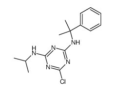 N-i-propyl-N'-(α,α-dimethylbenzyl)-2,4-diamino-6-chloro-s-triazine Structure