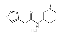 N-3-哌啶基-3-噻吩乙酰胺盐酸盐结构式