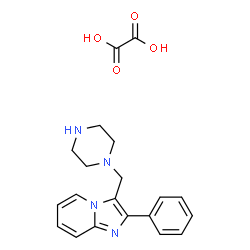 2-苯基-3-哌嗪-1-基甲基咪唑并[1,2-a]-吡啶草酸盐图片