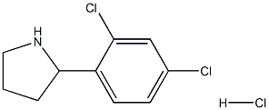 2-(2,4-二氯苯基)吡咯烷盐酸盐结构式