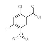 2-氯-4-氟-5-硝基苯甲酰氯结构式
