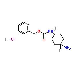 反式-1-CBZ氨基-4-氨基环己烷-盐酸结构式