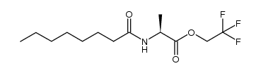 N-octanoyl-L-alanine 2,2,2-trifluoroethyl ester结构式