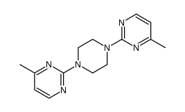 1,4-bis(4-methylpyrimidin-2-yl)piperazine Structure