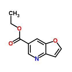 呋喃[3,2-B]吡啶-6-羧酸乙酯结构式