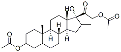 16Α-甲基孕甾-3Β,17Α,21-三醇-20-酮-3,21-二醋酸酯结构式