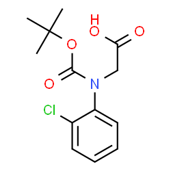 N-BOC-(2'-CHLOROPHENYL)GLYCINE结构式