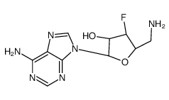 (2R,3S,4S,5R)-5-(aminomethyl)-2-(6-aminopurin-9-yl)-4-fluorooxolan-3-ol Structure