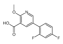 5-(2,4-difluorophenyl)-2-methoxypyridine-3-carboxylic acid Structure