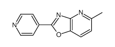 5-methyl-2-pyridin-4-yl-[1,3]oxazolo[4,5-b]pyridine结构式