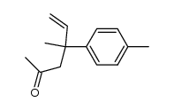 4-methyl-4-(4-methylphenyl)-hex-5-en-2-one结构式