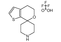 4',5'-dihydrospiro[piperidine-4,7'-thieno[2,3-c]pyran]-1-ium trifluoroacetate Structure