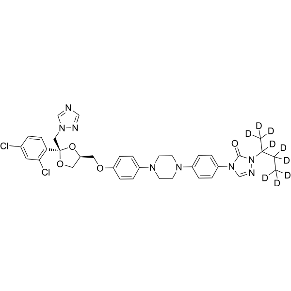Itraconazole-d9 Structure