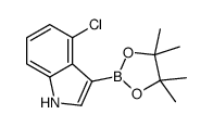 4-chloro-3-(4,4,5,5-tetramethyl-1,3,2-dioxaborolan-2-yl)-1H-indole Structure