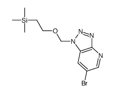 6-溴-1-(2-三甲基锡-乙氧基甲基)-1H-1,2,3噻唑并[4,5-b]吡啶结构式