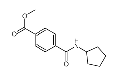 4-(环戊基氨基甲酰)苯甲酸甲酯结构式