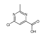 6-氯-2-甲基-4-嘧啶羧酸结构式