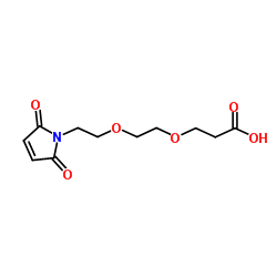Mal-PEG2-acid结构式