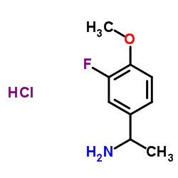 1-(3-Fluoro-4-methoxyphenyl)ethan-1-amine hydrochloride Structure
