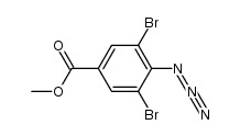 methyl 4-azido-3,5-dibromo-benzoate结构式