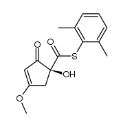 (S)-S-(2,6-dimethylphenyl) 1-hydroxy-4-methoxy-2-oxocyclopent-3-enecarbothioate Structure