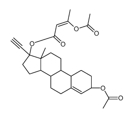 17-ethynyl-4-estrene-3,17-diol-3-acetate-17-(3'-acetoxy-2'-butenoate)结构式