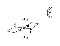 diaquobis(ethylenediamine)copper(II) oxalate Structure