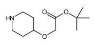tert-butyl 2-piperidin-4-yloxyacetate Structure