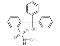 Benzenesulfonamide,2-(hydroxydiphenylmethyl)-N-methyl-结构式