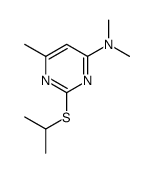 N,N,6-trimethyl-2-propan-2-ylsulfanylpyrimidin-4-amine Structure