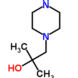 2-甲基-1-(哌嗪-1-基)丙烷-2-醇结构式