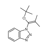 1-(1-tert-butoxy-2-methylpropenyl)-1H-benzotriazole结构式
