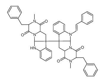 1'-(2-phenylethylene)ditryptophenaline结构式