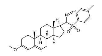 17β-((R/S)-isocyano(tosyl)methyl)-3-methoxyandrosta-3,5-diene结构式