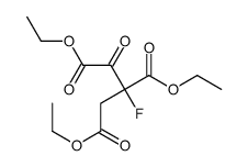 triethyl 2-fluoro-1-oxopropane-1,2,3-tricarboxylate Structure
