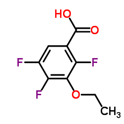 2,4,5-三氟-3-乙氧基苯甲酸结构式