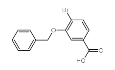 3-苄氧基-4-溴苯甲酸结构式
