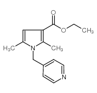 2,5-二甲基-1-(吡啶-4-甲基)-1H-吡咯-3-羧酸乙酯结构式