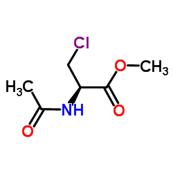 N-乙酰基-3-氯-L-丝氨酸甲酯结构式