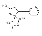 2-(Hydroxymethyl)-5-oxo-3-(3-pyridyl)pyrrolidine-2-carboxylic acid ethyl ester Structure